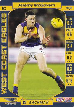 2017 Team Zone AFL Team #62 Jeremy McGovern Front